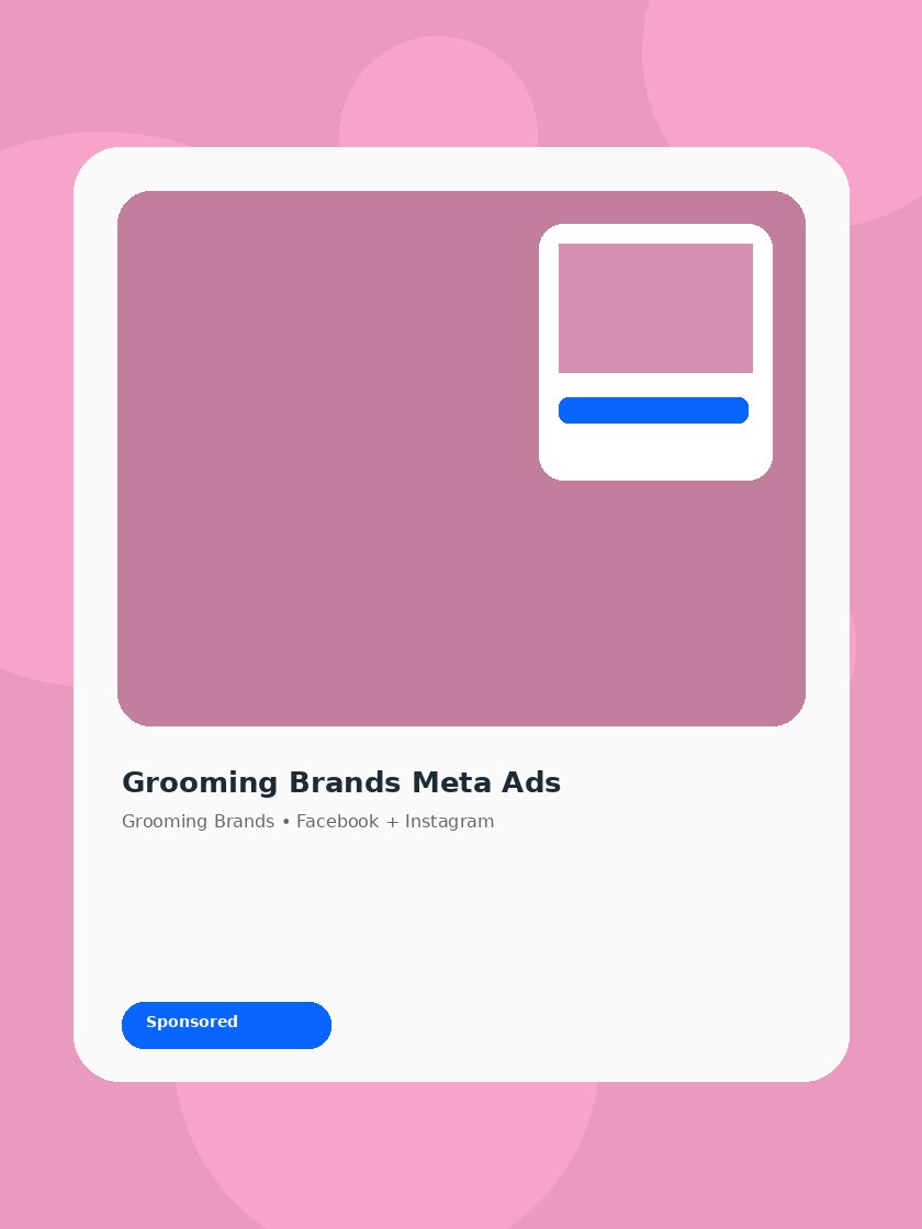 Grooming Brands Meta ad creative preview