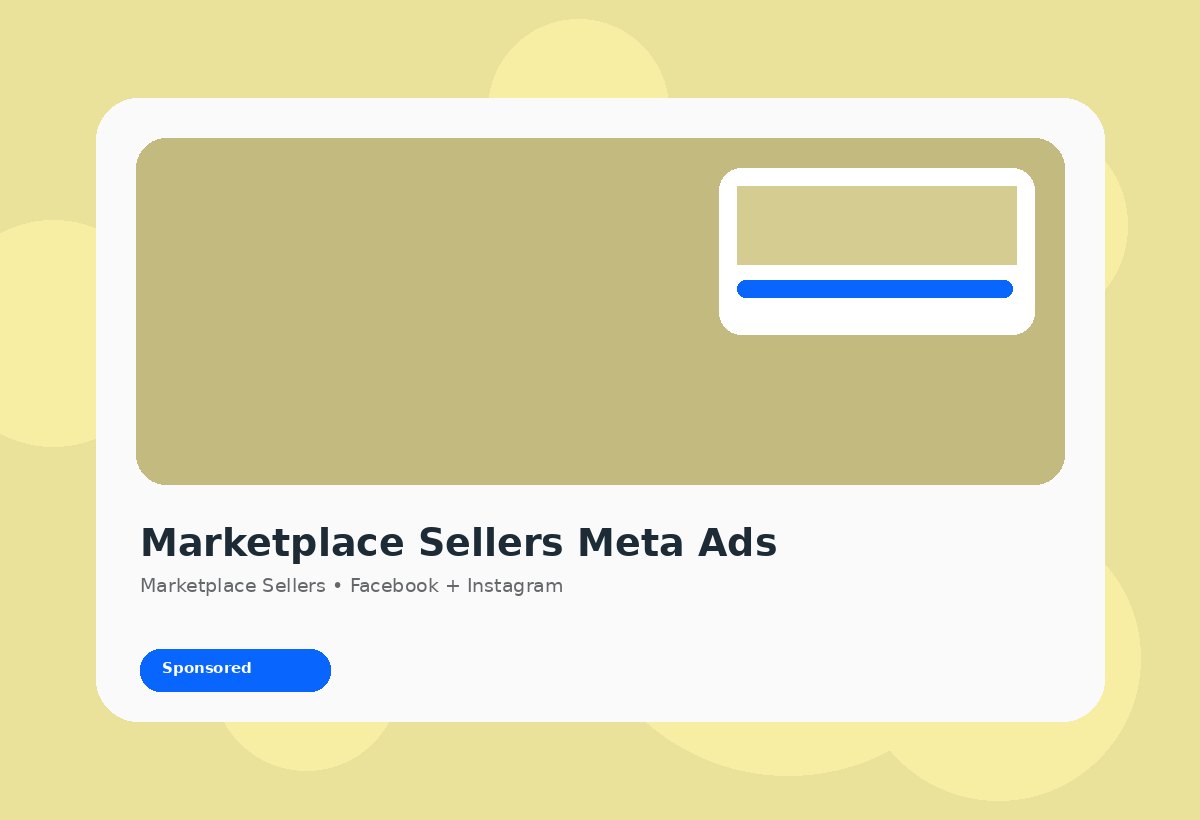 Meta Ads agency strategy for Marketplace Sellers
