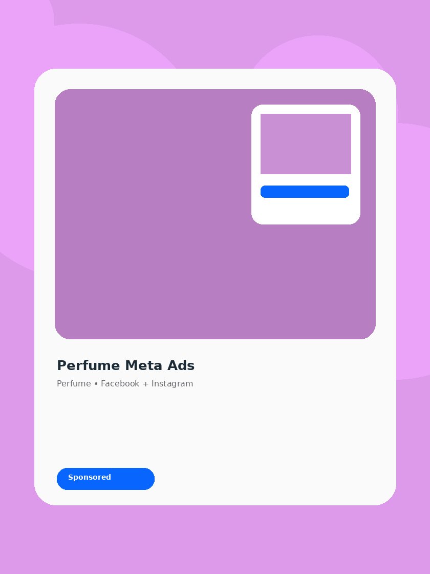Perfume Meta ad creative preview