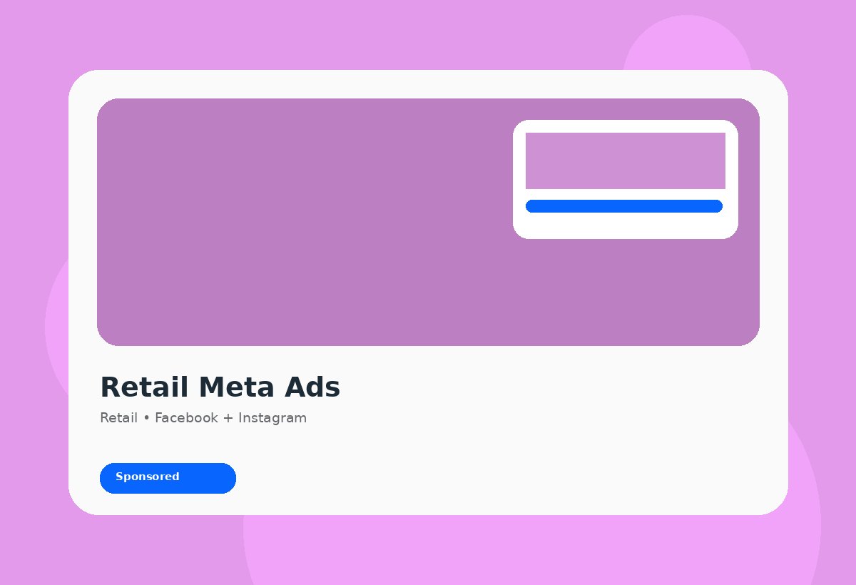 Retail Meta Ads discovery campaign visual