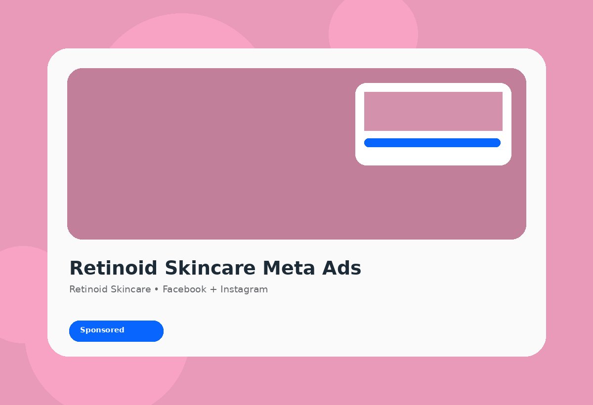 Meta Ads agency strategy for Retinoid Skincare