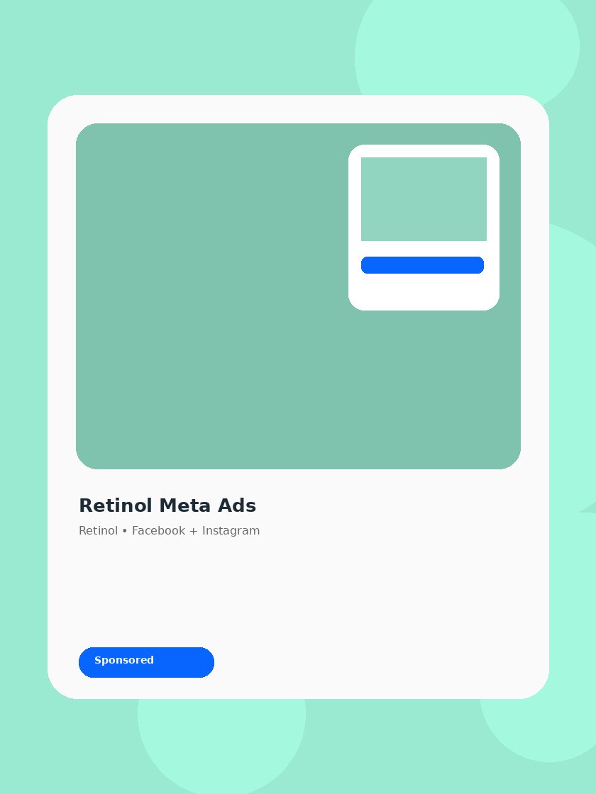Retinol Meta ad creative preview