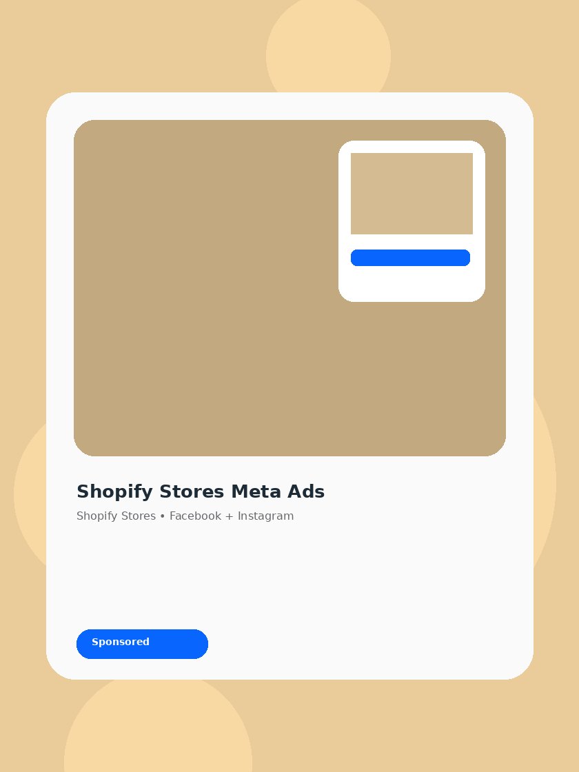 Shopify Stores Meta ad creative preview