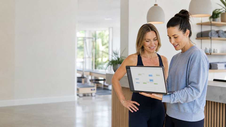 Neighborhood Reach article illustration for Pilates Studio SEO